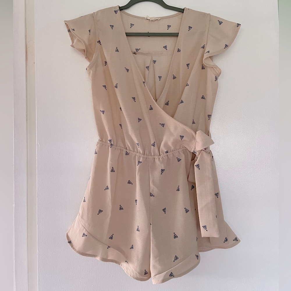 E M Sailboat Romper - Size M - Anthropologie Summer